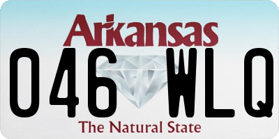 AR license plate 046WLQ