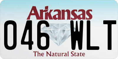 AR license plate 046WLT