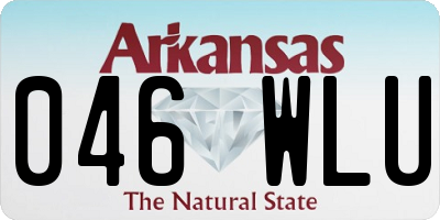 AR license plate 046WLU