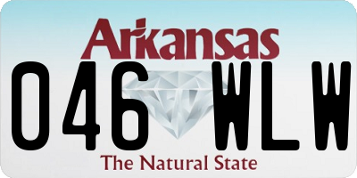 AR license plate 046WLW