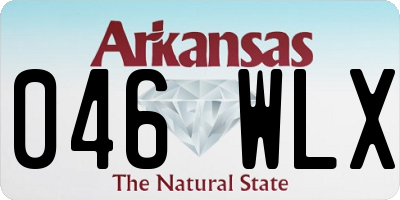 AR license plate 046WLX