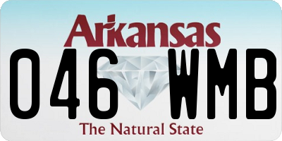 AR license plate 046WMB