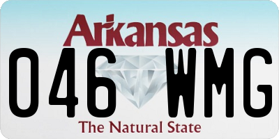 AR license plate 046WMG