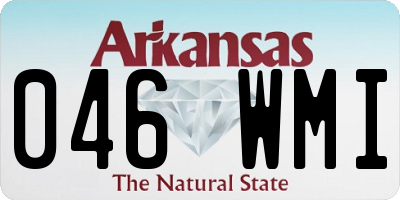 AR license plate 046WMI