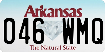 AR license plate 046WMQ