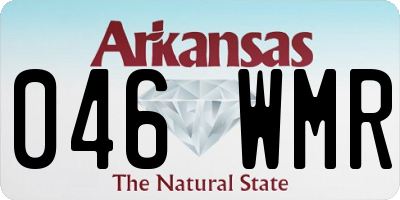 AR license plate 046WMR