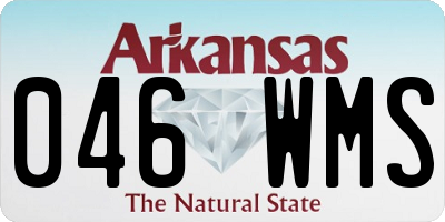 AR license plate 046WMS
