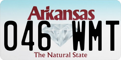 AR license plate 046WMT
