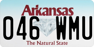 AR license plate 046WMU