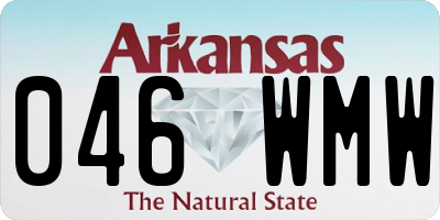AR license plate 046WMW