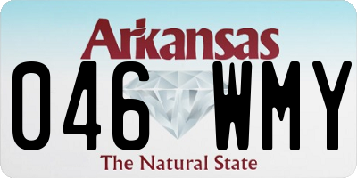 AR license plate 046WMY