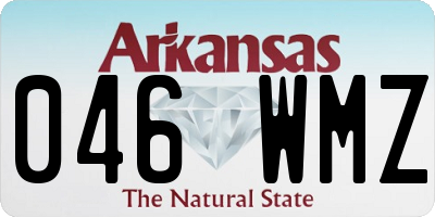 AR license plate 046WMZ