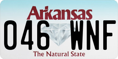 AR license plate 046WNF