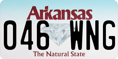 AR license plate 046WNG