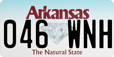 AR license plate 046WNH