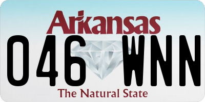 AR license plate 046WNN