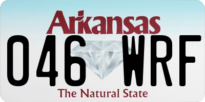 AR license plate 046WRF