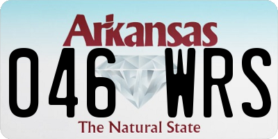 AR license plate 046WRS