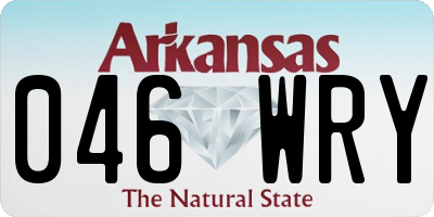 AR license plate 046WRY