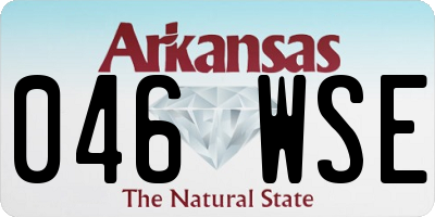AR license plate 046WSE