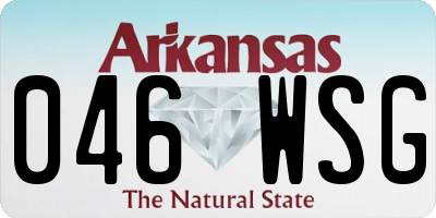 AR license plate 046WSG