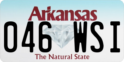 AR license plate 046WSI