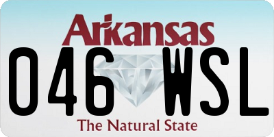 AR license plate 046WSL