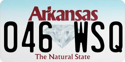 AR license plate 046WSQ