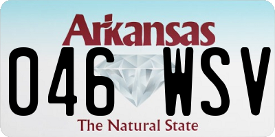 AR license plate 046WSV