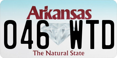 AR license plate 046WTD