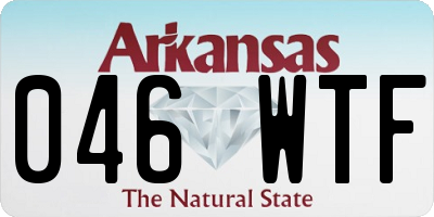 AR license plate 046WTF
