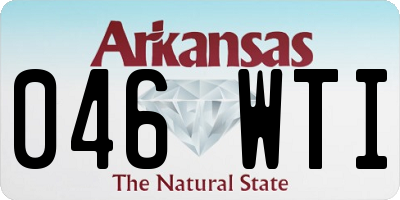 AR license plate 046WTI