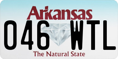 AR license plate 046WTL