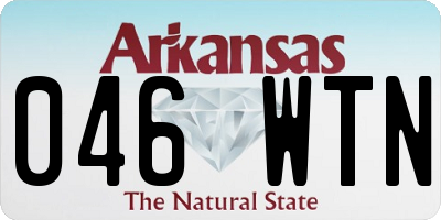 AR license plate 046WTN