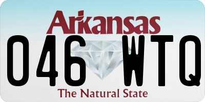AR license plate 046WTQ