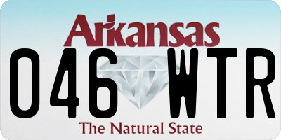 AR license plate 046WTR