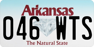 AR license plate 046WTS