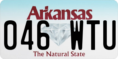 AR license plate 046WTU