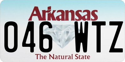 AR license plate 046WTZ