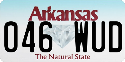 AR license plate 046WUD