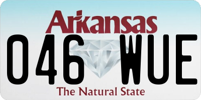 AR license plate 046WUE
