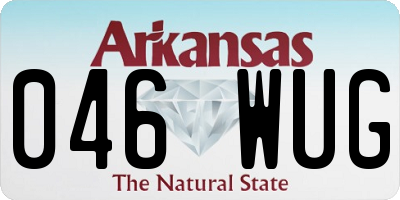 AR license plate 046WUG
