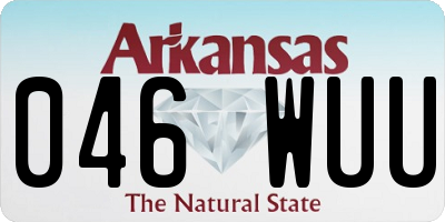 AR license plate 046WUU