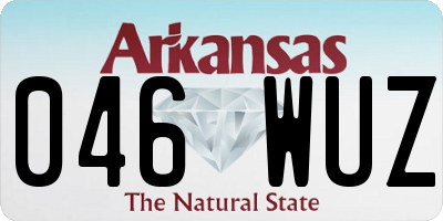 AR license plate 046WUZ