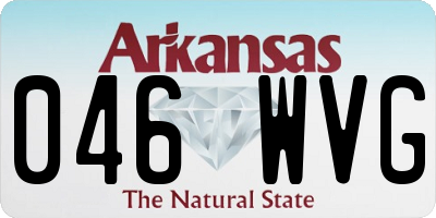 AR license plate 046WVG