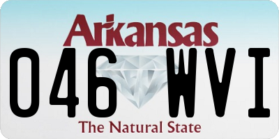 AR license plate 046WVI