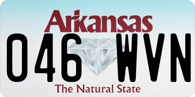AR license plate 046WVN