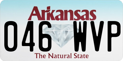AR license plate 046WVP