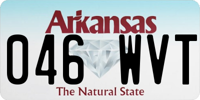 AR license plate 046WVT