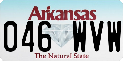 AR license plate 046WVW
